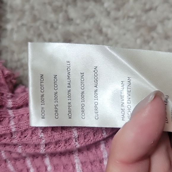 Free People forget me not long sleeve t-shirt in wine - Picture 5 of 7